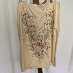 Liz Claiborne Floral Embroidered Skirt
